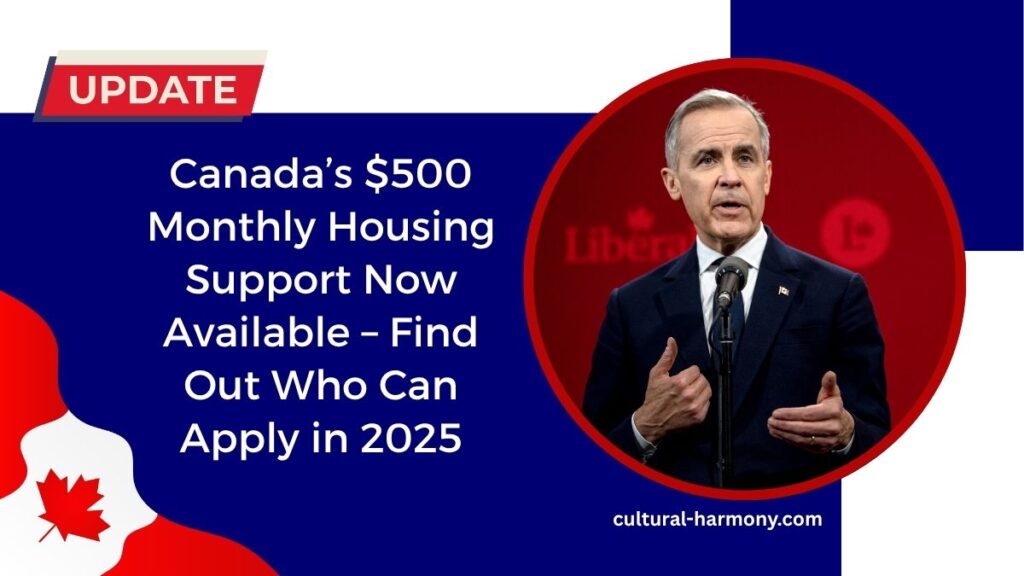 Canada’s $500 Monthly Housing Support Now Available – Find Out Who Can Apply in 2025